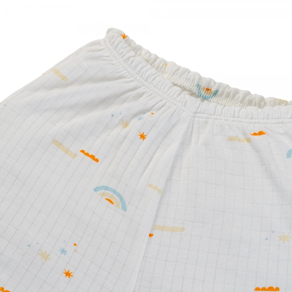 Set 2 bộ rayon chống muỗi ngắn Animo VD0425030 (0-24M,Vàng-trắng,NN06)