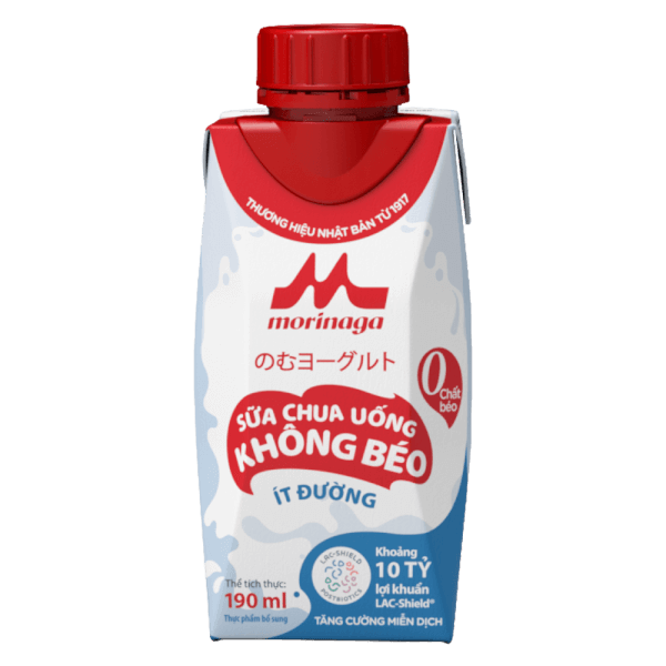 Sữa chua uống không béo ít đường Morinaga 190ml