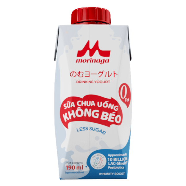 Sữa chua uống không béo ít đường Morinaga 190ml