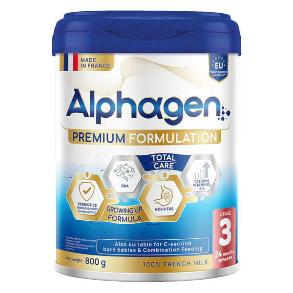 Sữa Alphagen Premium Formulation Total Care Growing Up Formula 800g (từ 24 tháng trở lên)