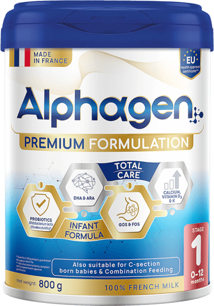Sữa Alphagen Premium Formulation Total Care Infant Formula 800g (0-12 tháng)