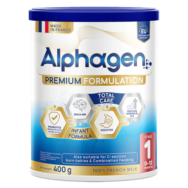 Sữa Alphagen Premium Formulation Total Care Infant Formula 400g (0-12 tháng)