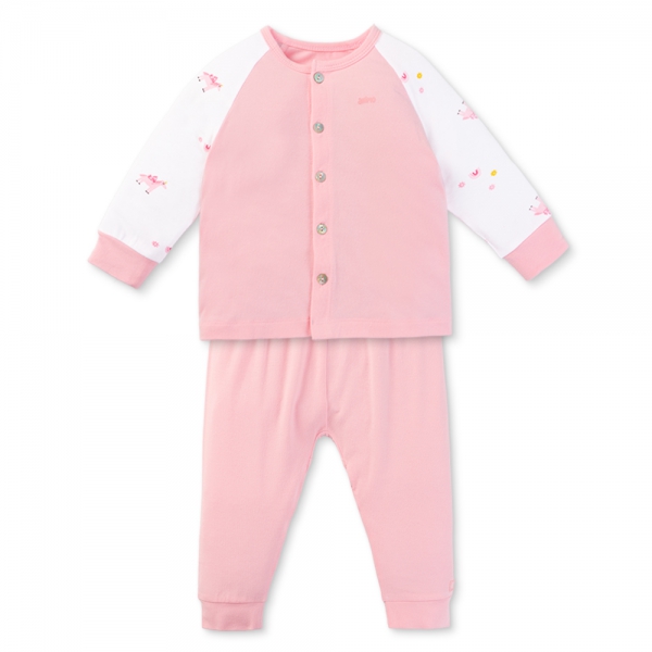 Set 2 Bộ kháng khuẩn Modal dài Animo BMC0525026 (0-24M,Phấn-trắng,NN06)