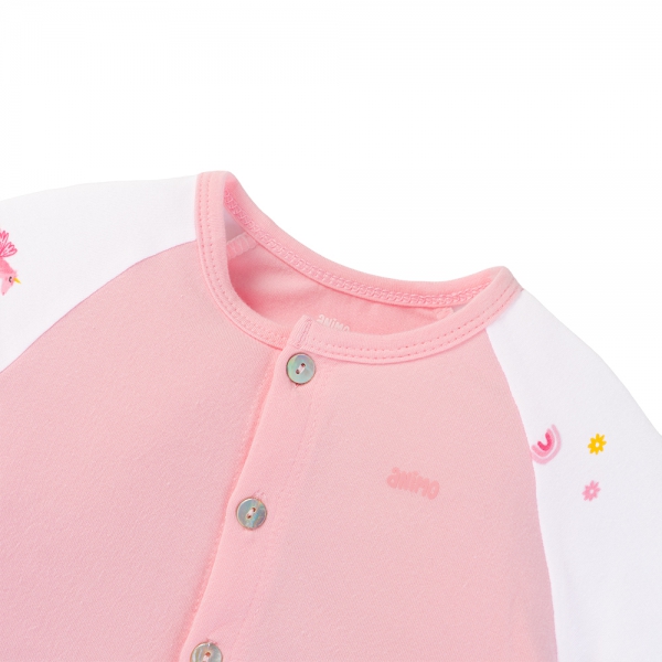 Set 2 Bộ kháng khuẩn Modal dài Animo BMC0525026 (0-24M,Phấn-trắng,NN06)