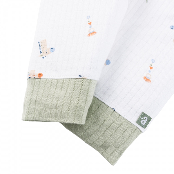 Set 2 bộ rayon chống muỗi dài Animo VD0525017 (0-24M,Lá-trắng,DD06)