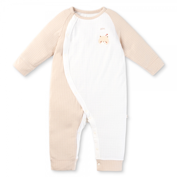 Set 2 bodysuit rayon chống muỗi dài Animo VD0425040 (0-12M,Kem-trắng,NN06)