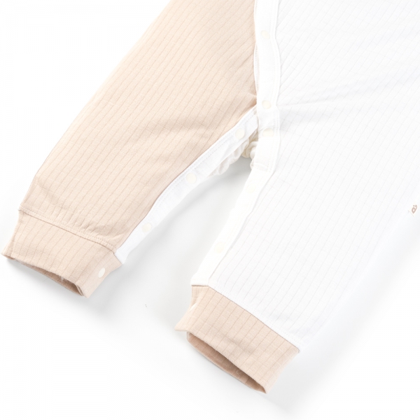 Set 2 bodysuit rayon chống muỗi dài Animo VD0425040 (0-12M,Kem-trắng,NN06)