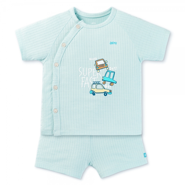 Set 2 bộ rayon chống muỗi ngắn Animo VD0425032 (0-24M,Biển-trắng,NN06)