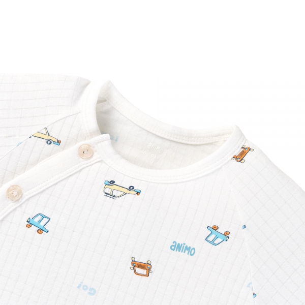 Set 2 bộ rayon chống muỗi ngắn Animo VD0425032 (0-24M,Biển-trắng,NN06)