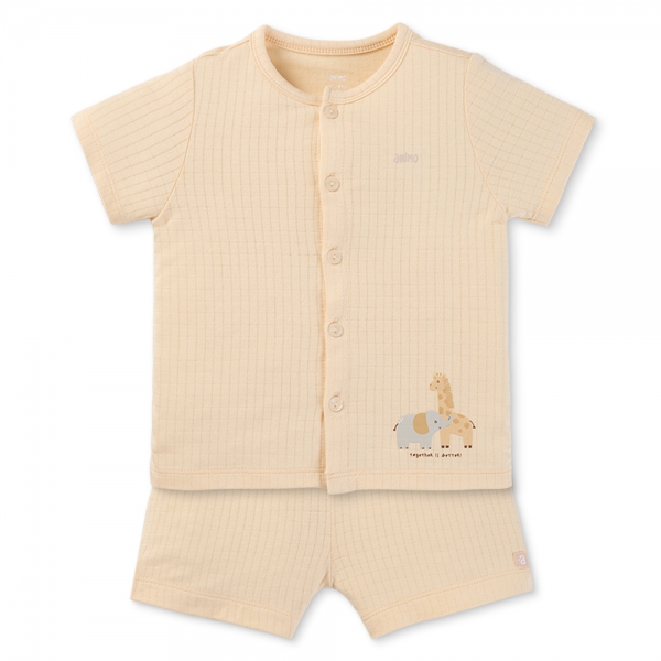 Set 2 bộ rayon chống muỗi ngắn Animo VD0425031 (0-24M,Kem-trắng,NN06)