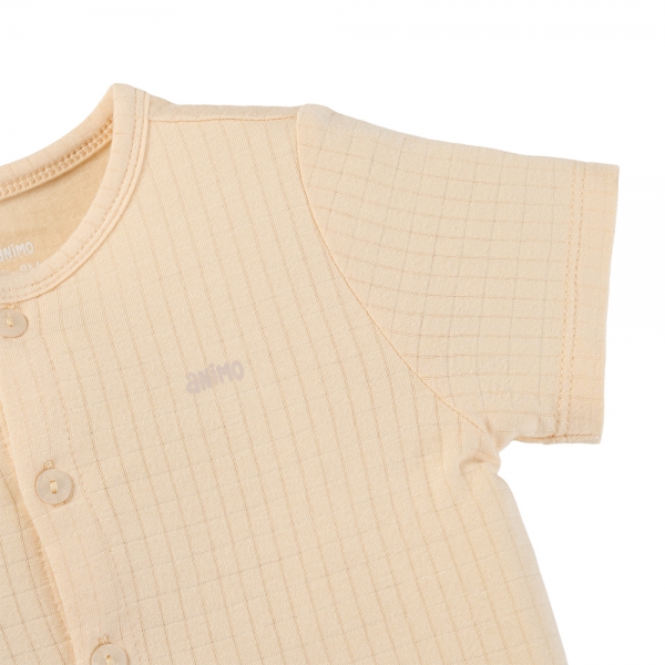 Set 2 bộ rayon chống muỗi ngắn Animo VD0425031 (0-24M,Kem-trắng,NN06)