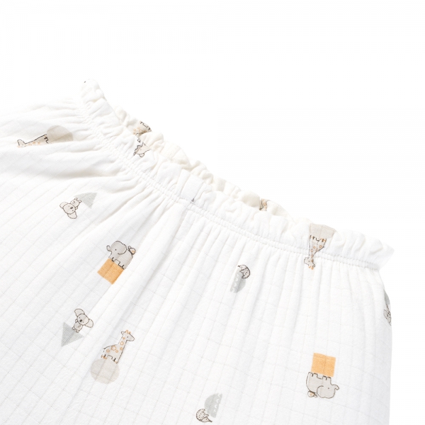 Set 2 bộ rayon chống muỗi ngắn Animo VD0425031 (0-24M,Kem-trắng,NN06)