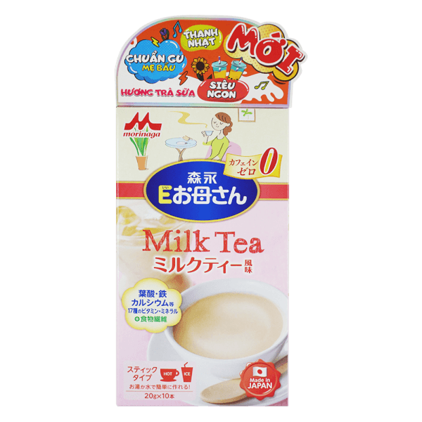 Thực phẩm bổ sung Morinaga E-Okasan hương trà sữa 200g (10 thanh)