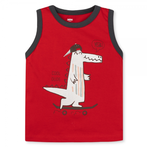 Bộ bé trai áo sát nách quần ngắn Animo easy (1-4Y) HN0525056