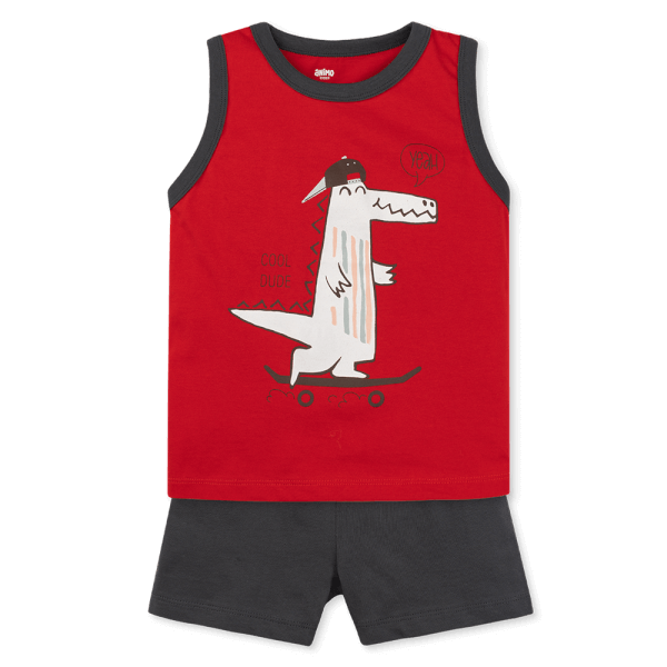 Bộ bé trai áo sát nách quần ngắn Animo easy (1-4Y) HN0525056