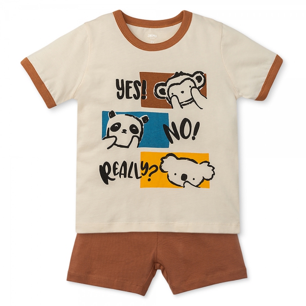 Bộ bé trai áo tay ngắn quần ngắn Animo easy (1-4Y) HN0525044