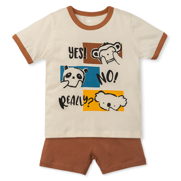 Bộ bé trai áo tay ngắn quần ngắn Animo easy (1-4Y) HN0525044