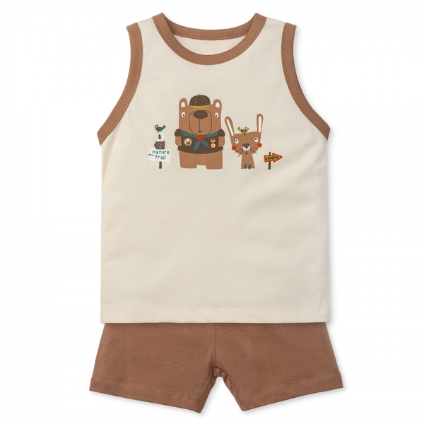 Bộ bé trai áo sát nách quần ngắn Animo easy (1-4Y) HN0525042