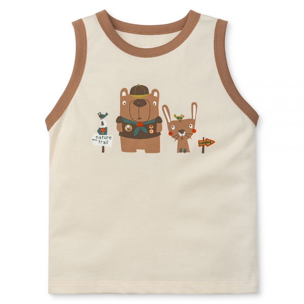 Bộ bé trai áo sát nách quần ngắn Animo easy (1-4Y) HN0525042