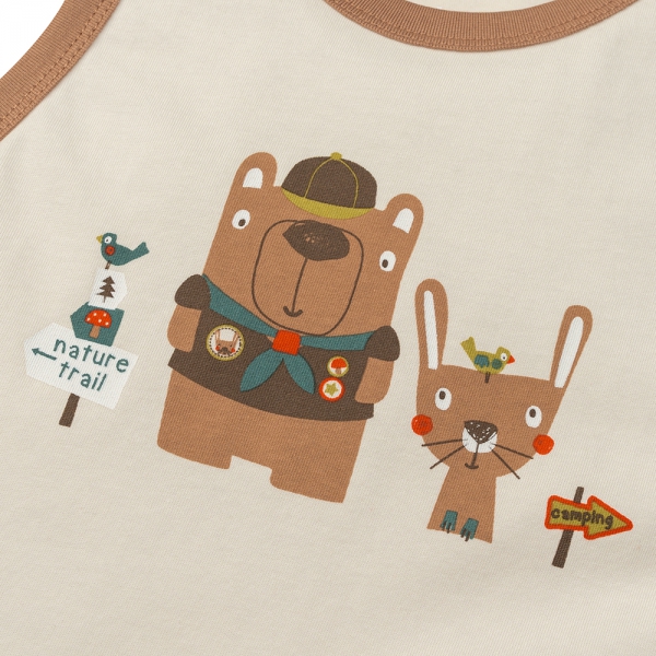 Bộ bé trai áo sát nách quần ngắn Animo easy (1-4Y) HN0525042