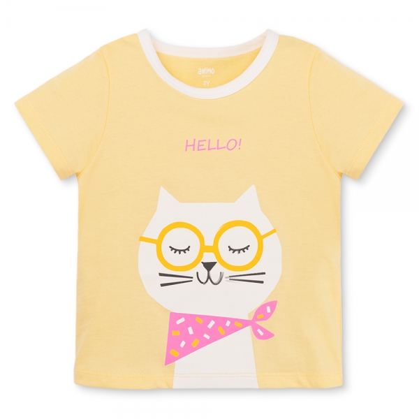 Áo bé gái Animo Easy LU0625018 (1-4Y,Vàng,TT02)