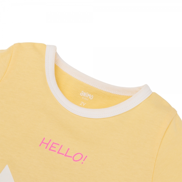 Áo bé gái Animo Easy LU0625018 (1-4Y,Vàng,TT02)