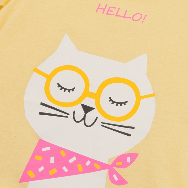 Áo bé gái Animo Easy LU0625018 (1-4Y,Vàng,TT02)