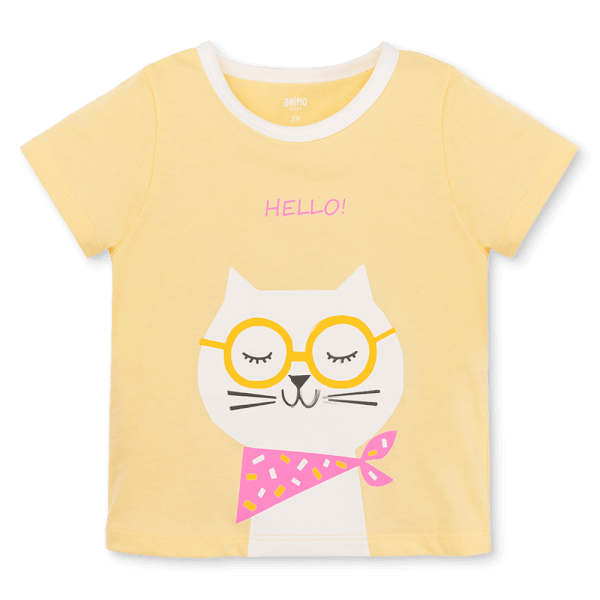 Áo bé gái Animo Easy LU0625018 (1-4Y,Vàng,TT02)