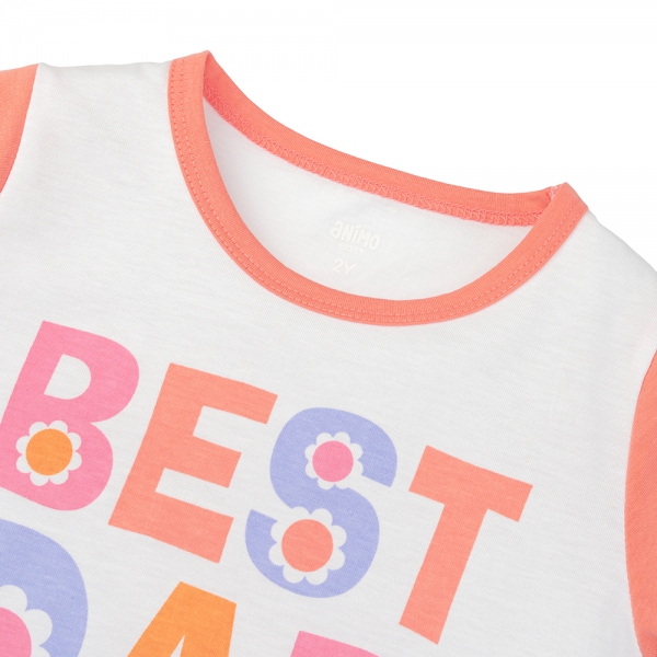 Bộ bé gái áo tay ngắn quần ngắn Animo easy (1-4Y) TX0625022