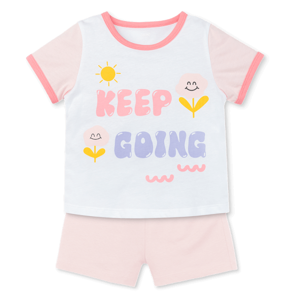 Bộ bé gái áo tay ngắn quần ngắn Animo easy (1-4Y) LU0625017