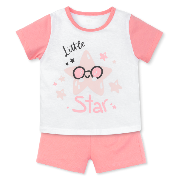 Bộ bé gái áo tay ngắn quần ngắn Animo easy (1-4Y) LU0625016