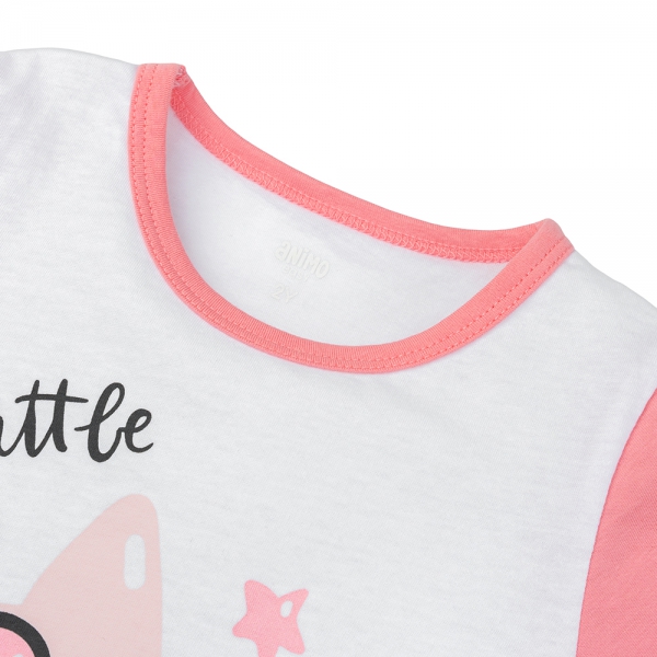 Bộ bé gái áo tay ngắn quần ngắn Animo easy (1-4Y) LU0625016