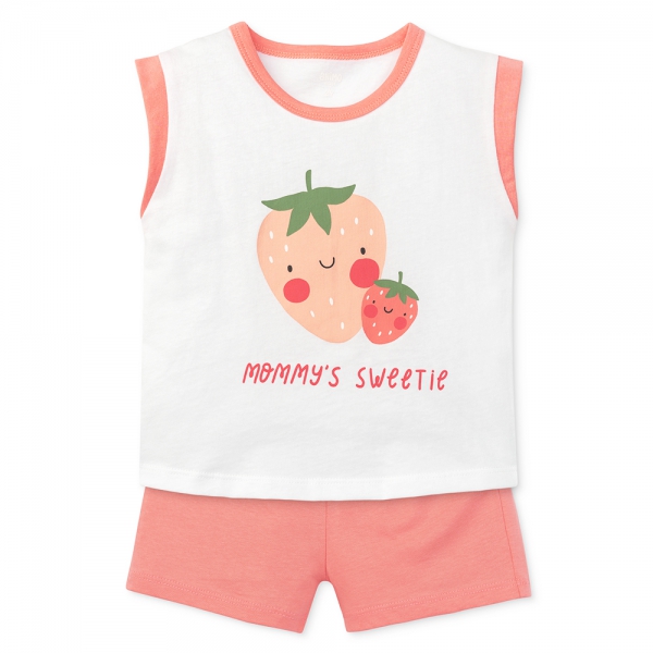 Bộ bé gái áo sát nách quần ngắn Animo easy (1-4Y) LU0625014