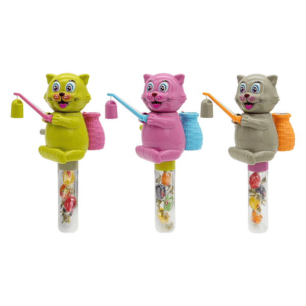 Kẹo cứng hương trái cây Minik Bonbon 9g - hình con mèo câu cá