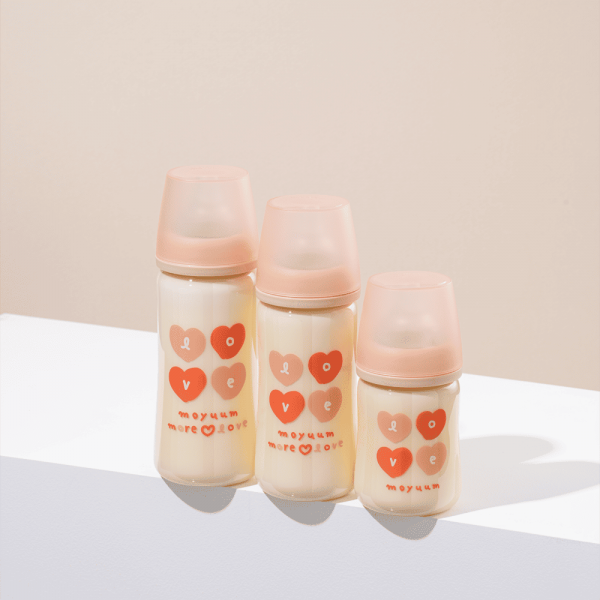 Bình sữa Moyuum thế hệ 3 PPSU 170ml (trái tim hồng)