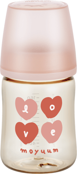 Bình sữa Moyuum thế hệ 3 PPSU 170ml (trái tim hồng)