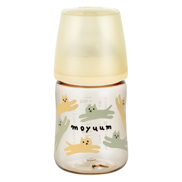 Bình sữa Moyuum thế hệ 3 PPSU 170ml (mèo vàng)