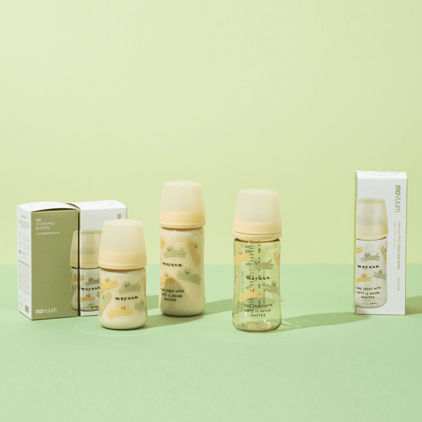 Bình sữa Moyuum thế hệ 3 PPSU 170ml (mèo vàng)