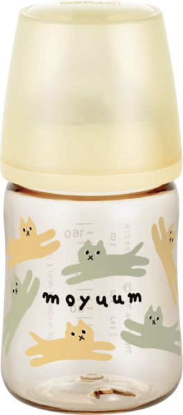 Bình sữa Moyuum thế hệ 3 PPSU 170ml (mèo vàng)