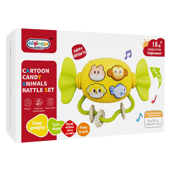 Đồ chơi phát nhạc hình kẹo và mô phỏng tiếng động vật HW24155370 C504 (Vàng)