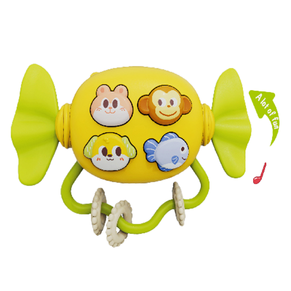 Đồ chơi phát nhạc hình kẹo và mô phỏng tiếng động vật HW24155370 C504 (Vàng)