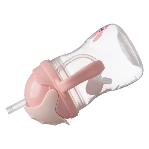 Bình nước 360 độ cho bé tập uống nước Bbox 240ml (Hồng, stitch)