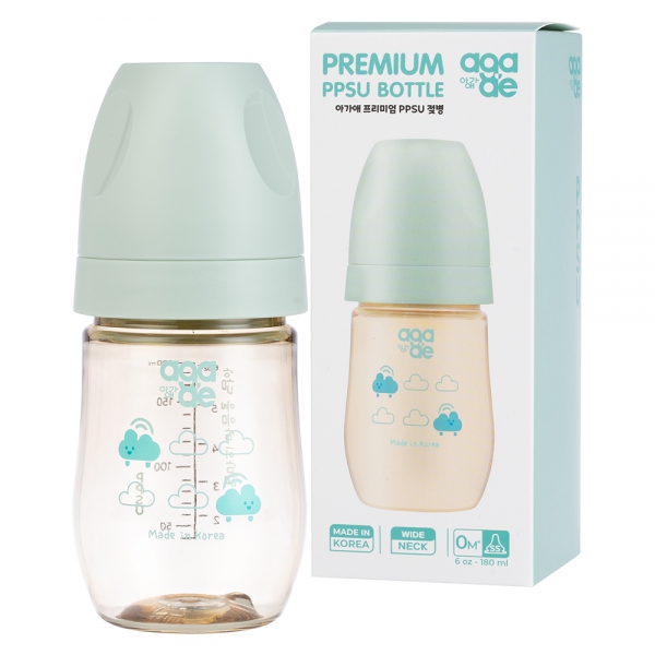 Bình sữa PPSU Aga-ae cao cấp 180ml (mây xanh)