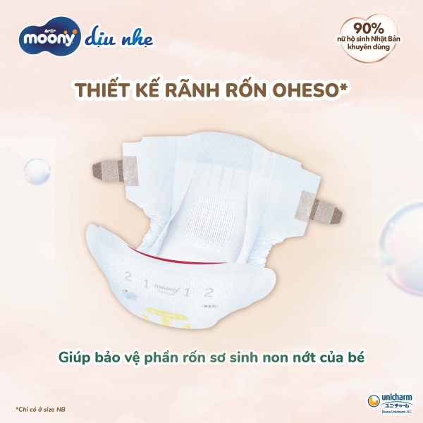 Tã dán Moony Natural/Moony Dịu nhẹ (L, 38 miếng) (giao bao bì ngẫu nhiên)