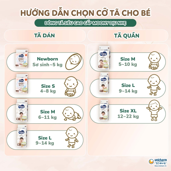 Tã dán Moony Natural/Moony Dịu nhẹ (L, 38 miếng) (giao bao bì ngẫu nhiên)