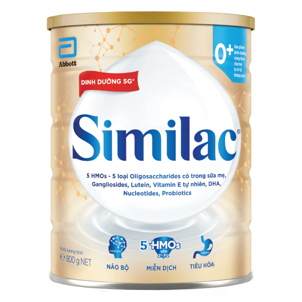 Sữa Similac 0+ 800g (0-12 tháng) (Bao bì cũ: 850g - Giao bao bì ngẫu nhiên)