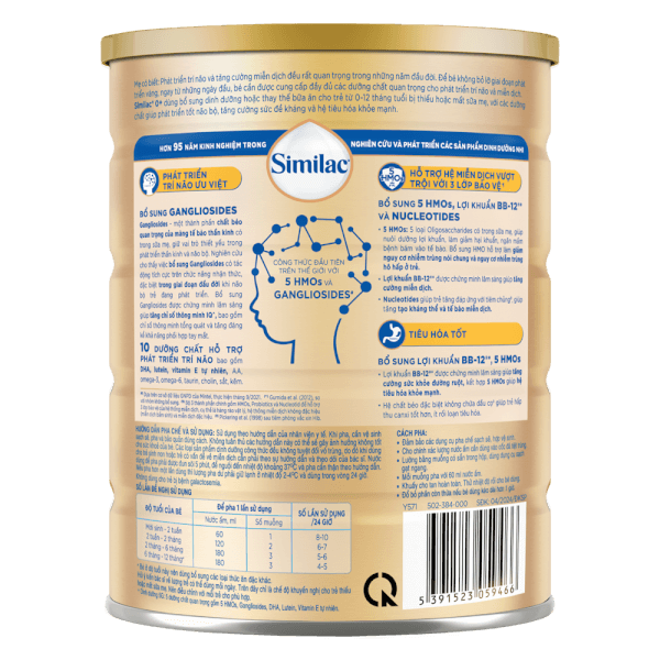 Sữa Similac 0+ 800g (0-12 tháng) (Bao bì cũ: 850g - Giao bao bì ngẫu nhiên)
