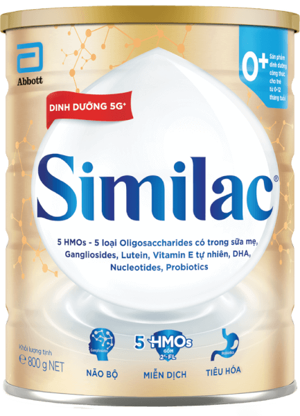 Sữa Similac 0+ 800g (0-12 tháng) (Bao bì cũ: 850g - Giao bao bì ngẫu nhiên)