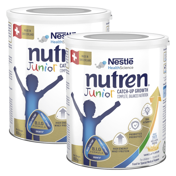 Combo 2 lon Thực phẩm dinh dưỡng y học Nutren JUNIOR 800g (1-10 tuổi)