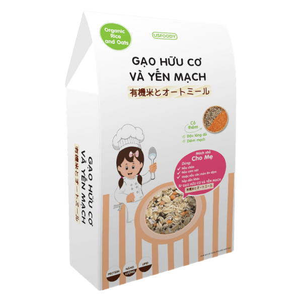 Gạo hữu cơ và yến mạch 500g